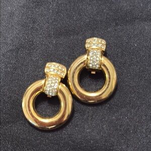 Gold and Silver Hoop Earrings